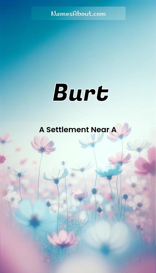 Meaning of Burt