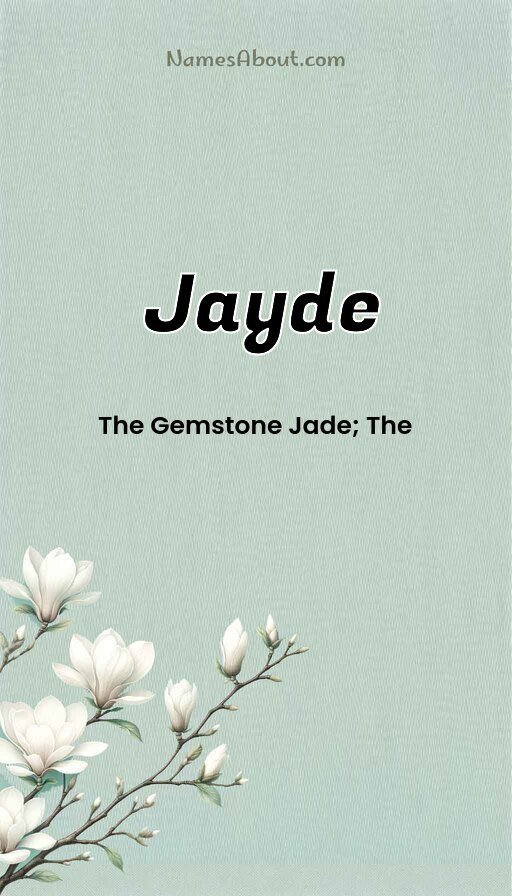 Meaning of Jayde