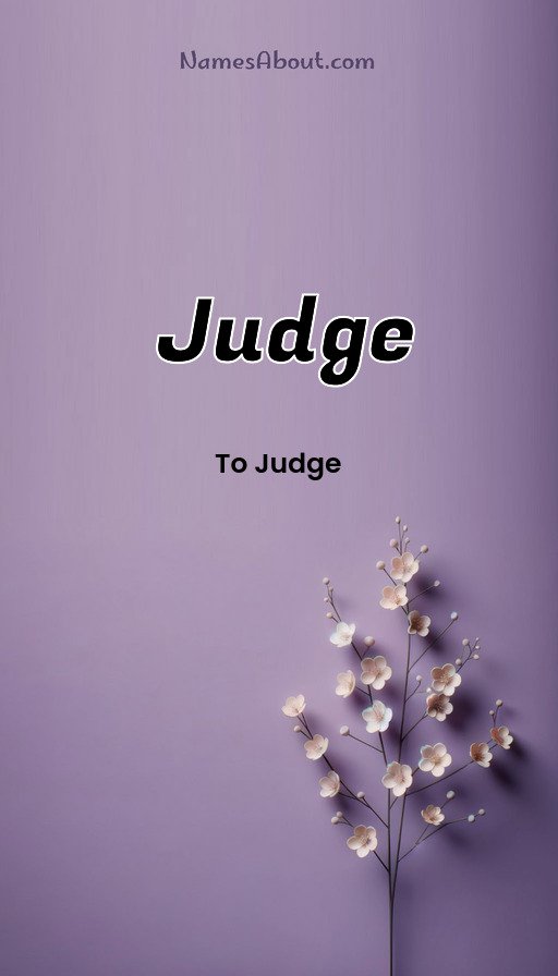 Meaning of Judge