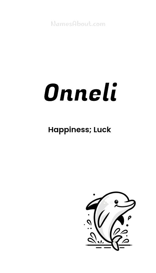 Meaning of Onneli