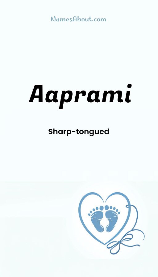 Meaning of Aaprami