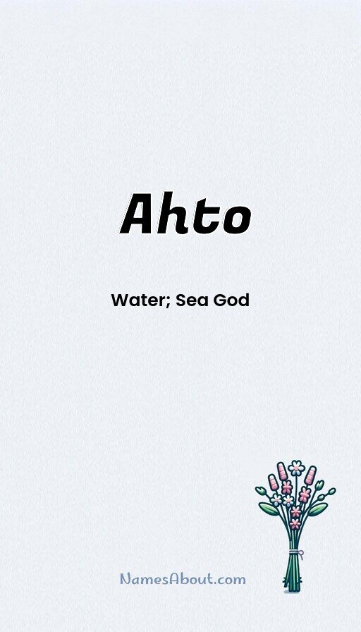 Meaning of Ahto