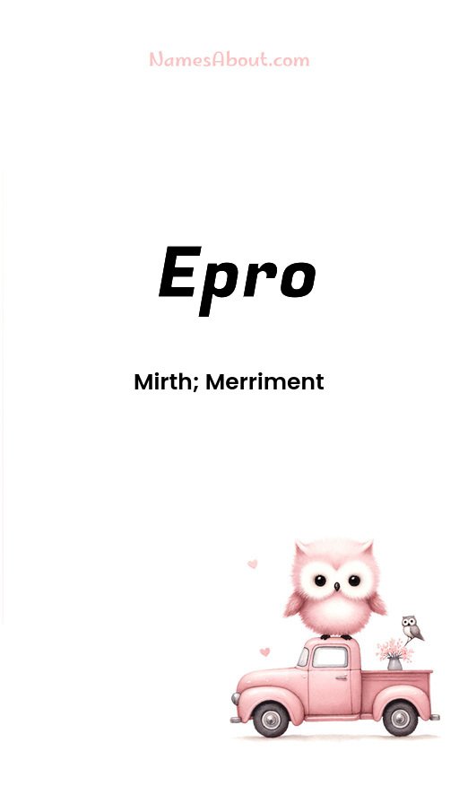 Meaning of Epro