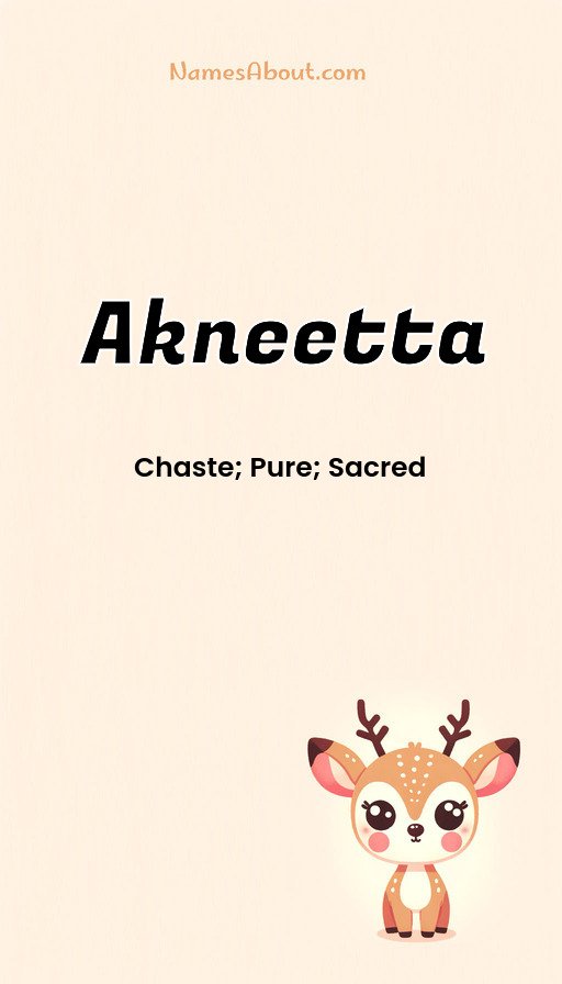 Meaning of Akneetta