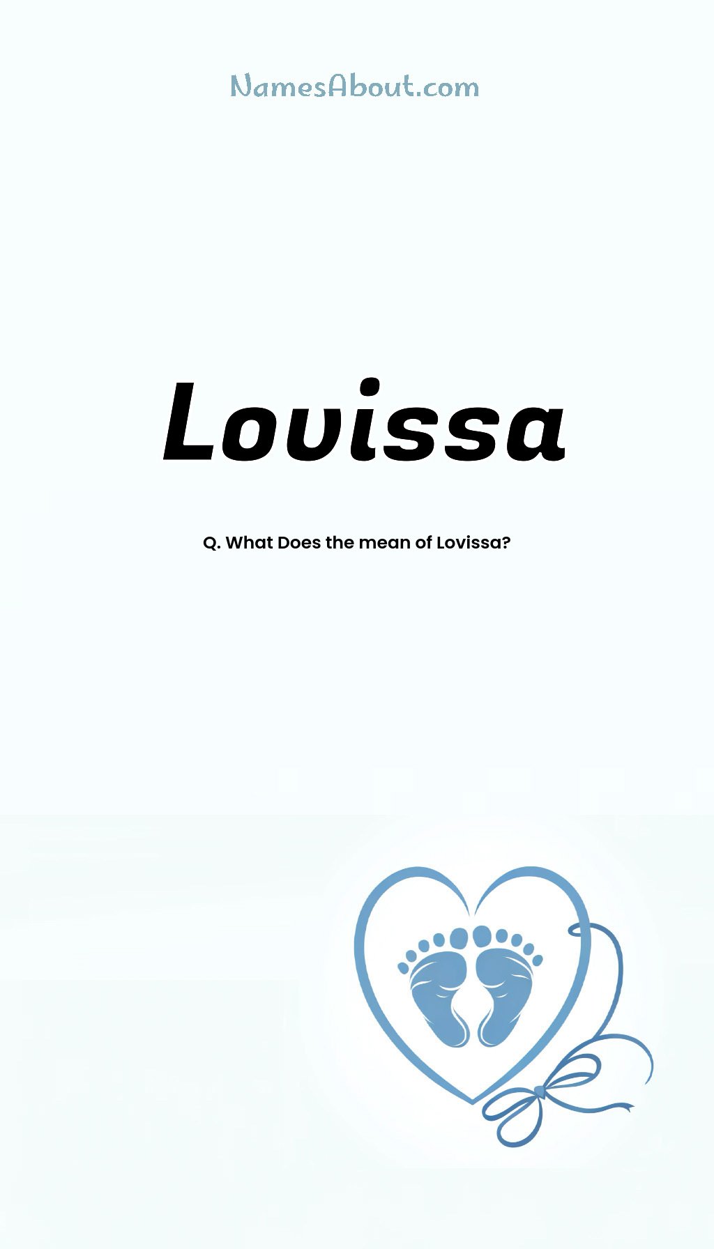 Lovissa name and meaning