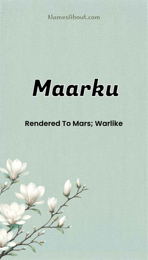 Meaning of Maarku