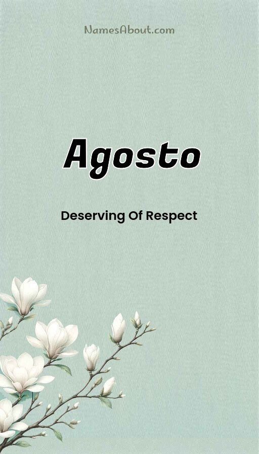 Meaning of Agosto