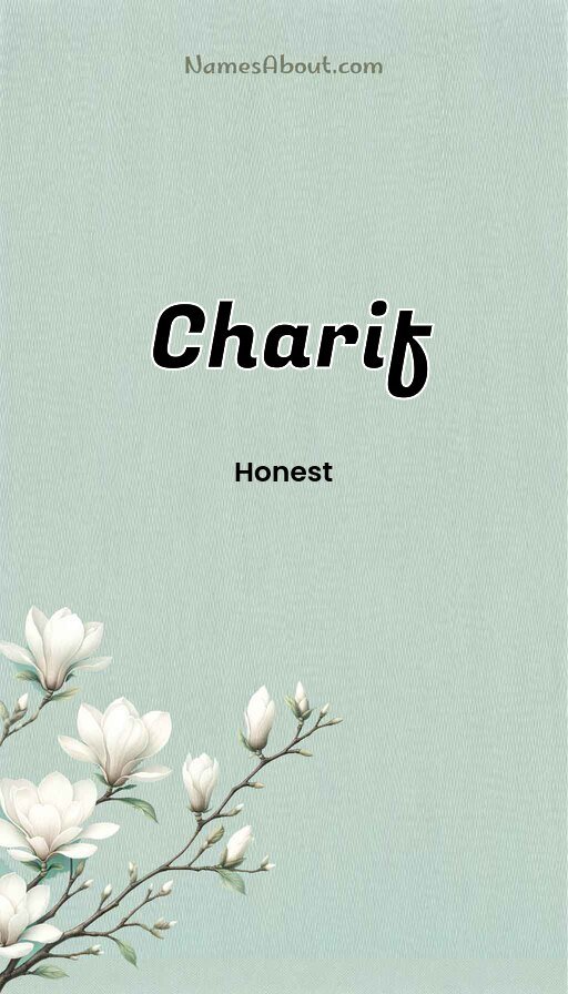 Meaning of Charif