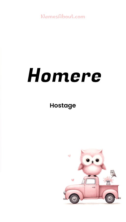 Meaning of Homere