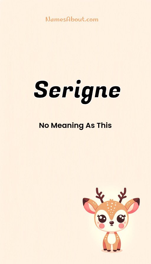 Meaning of Serigne