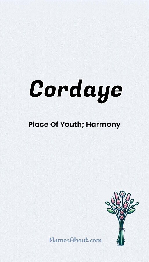 Meaning of Cordaye