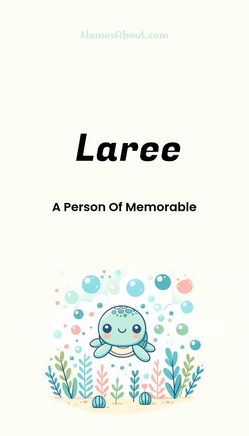 Laree name and meaning