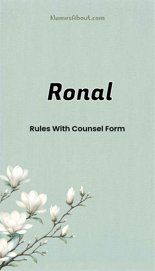 Meaning of Ronal
