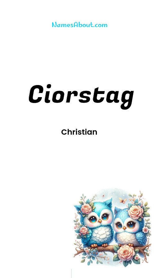 Meaning of Ciorstag