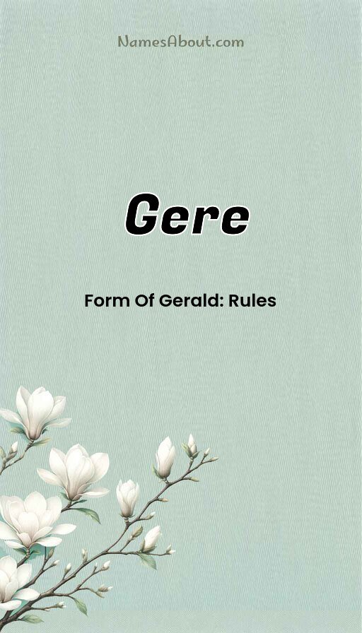 Meaning of Gere