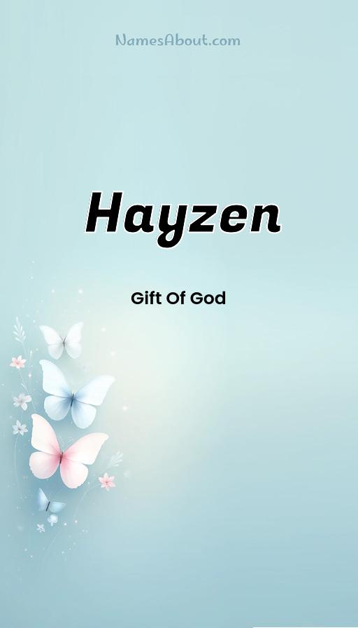 Hayzen name and meaning