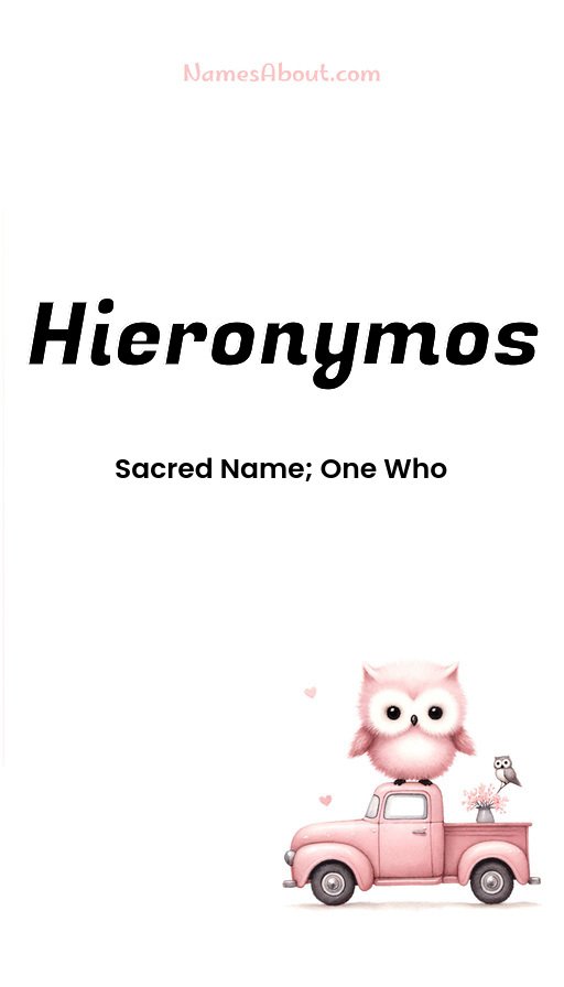 Meaning of Hieronymos