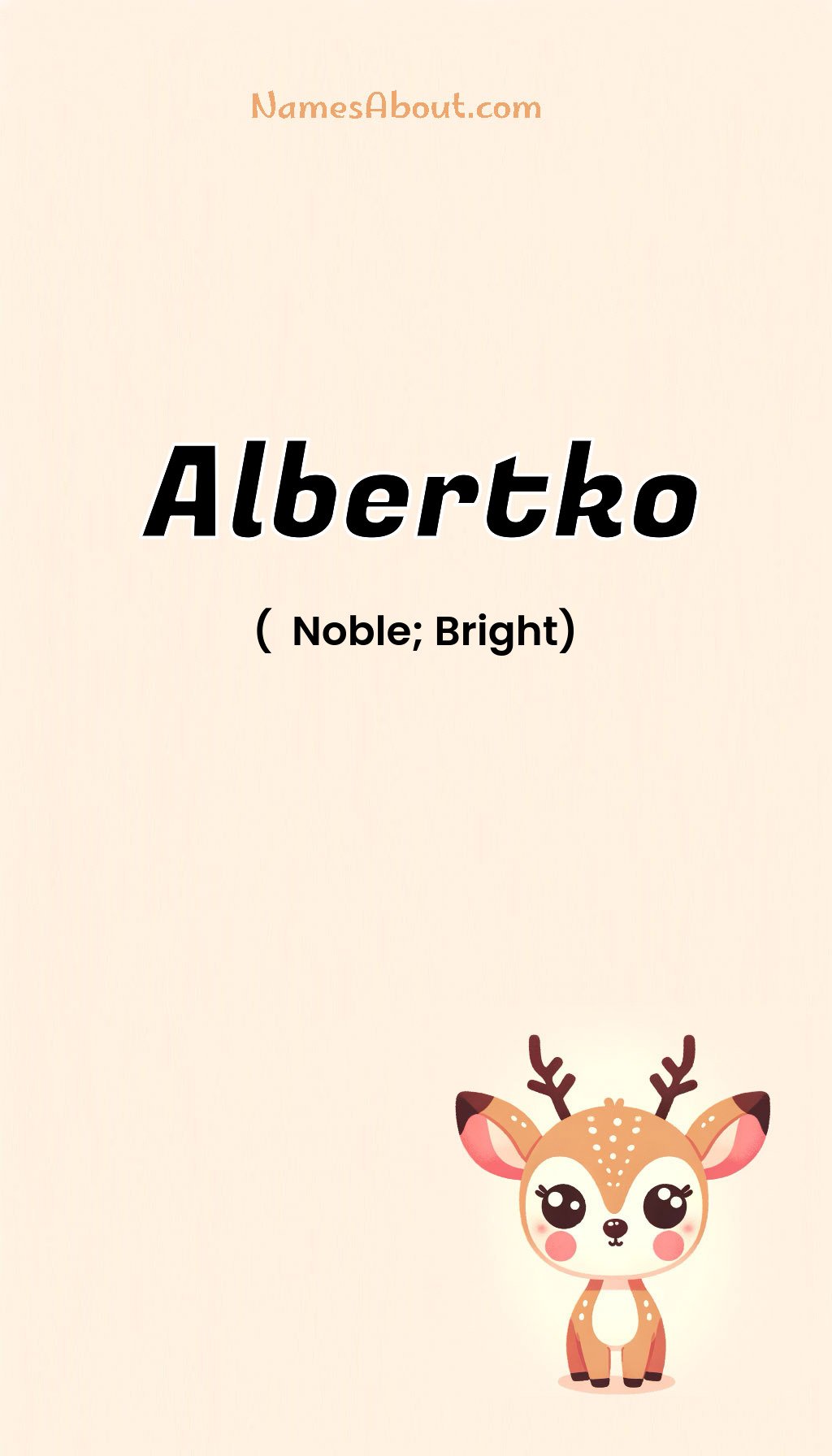 Albertko name and meaning