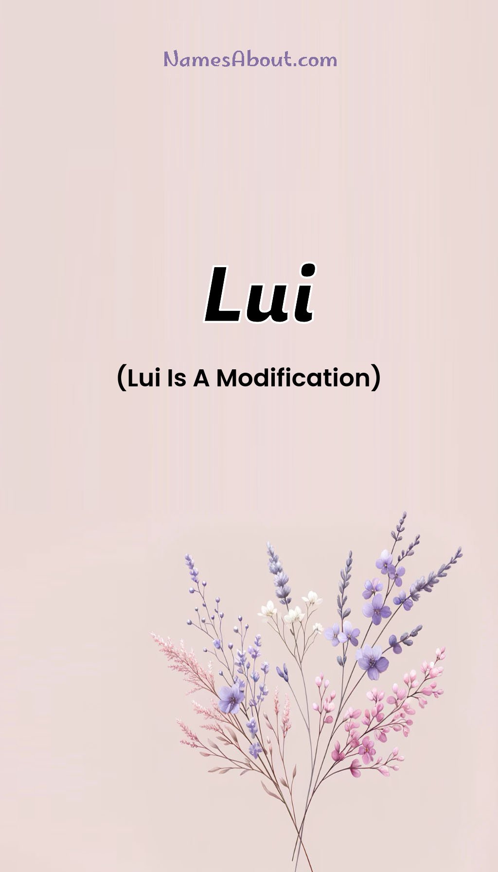 Lui name and meaning