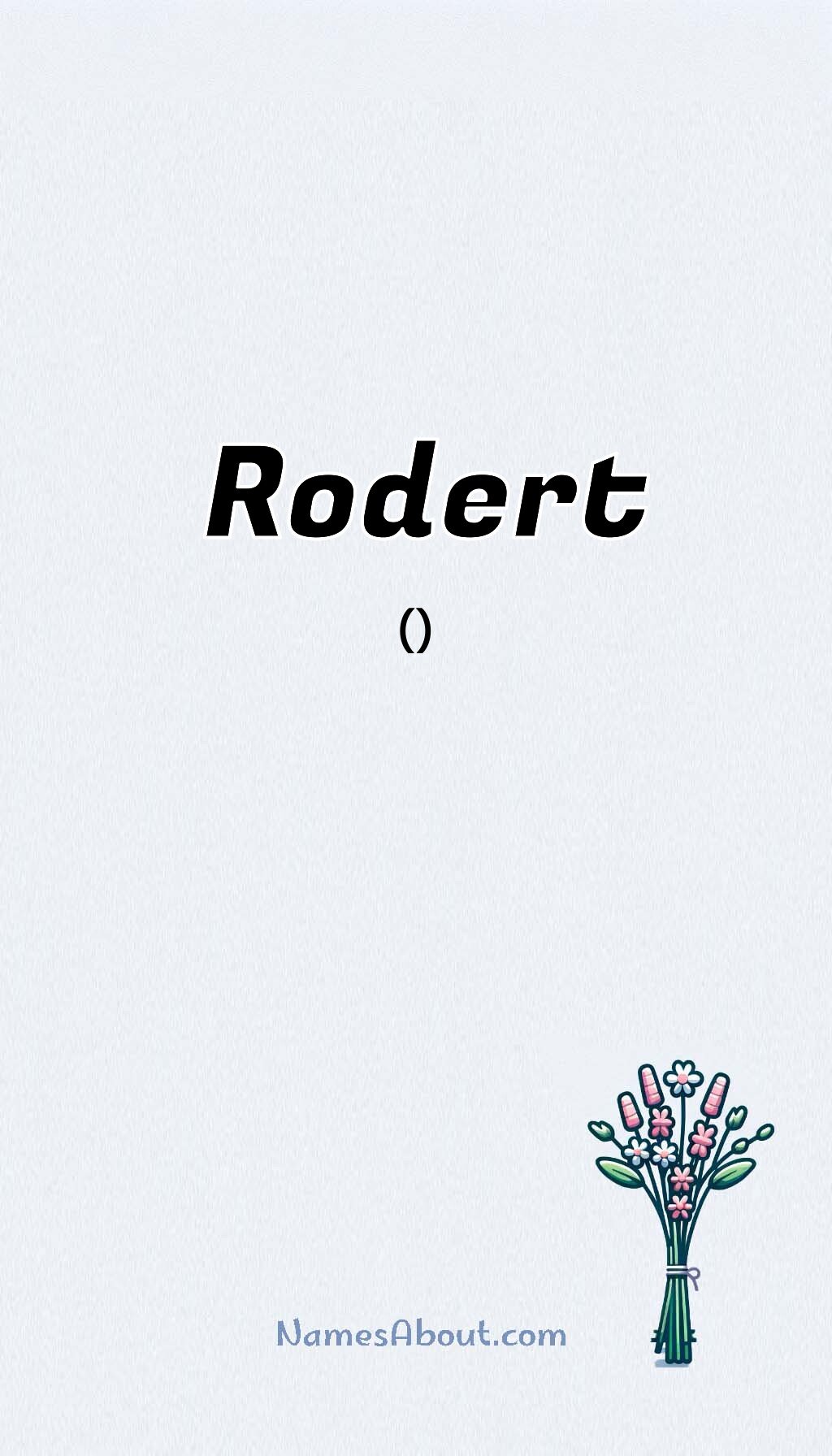 Rodert name and meaning