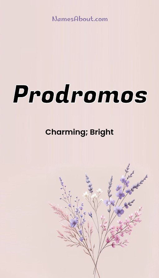 Meaning of Prodromos