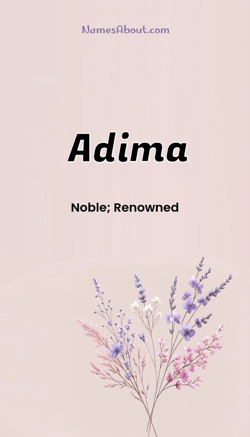 Meaning of Adima