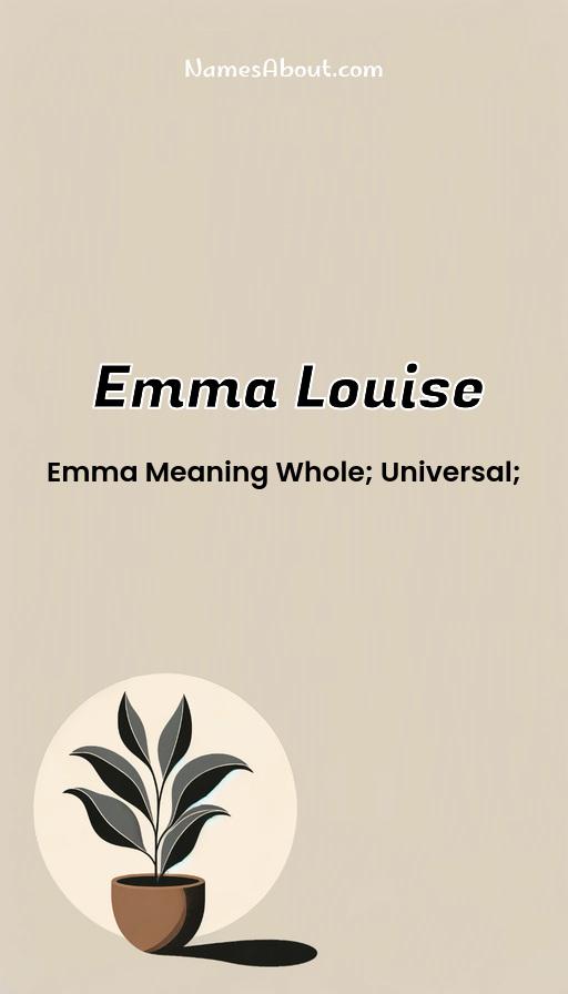 Emma Louise name and meaning