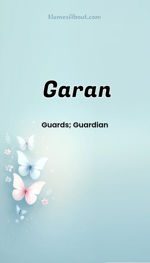 Meaning of Garan