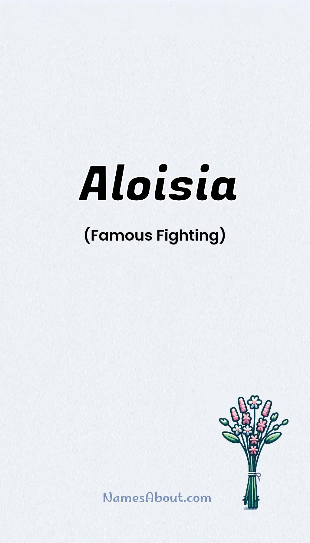 Aloisia name and meaning