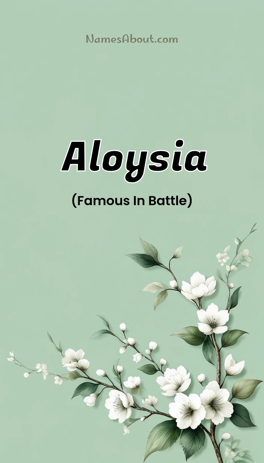 Aloysia name and meaning