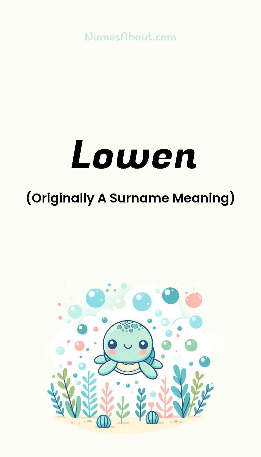 Lowen name and meaning