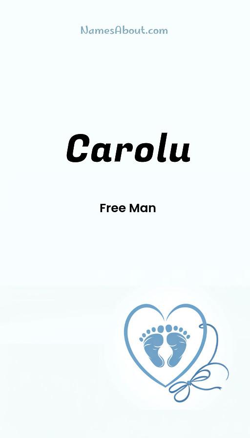 Carolu name and meaning