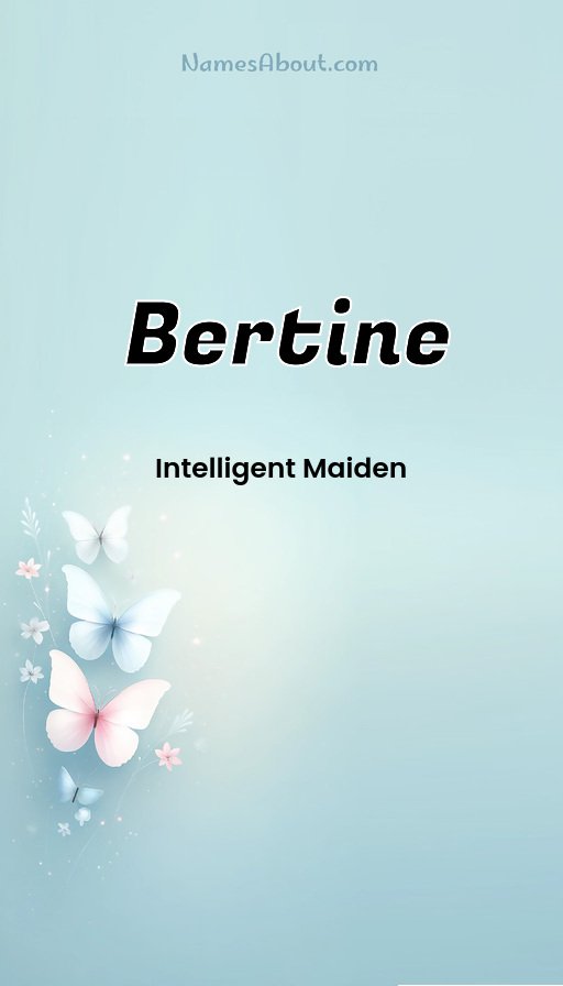 Meaning of Bertine