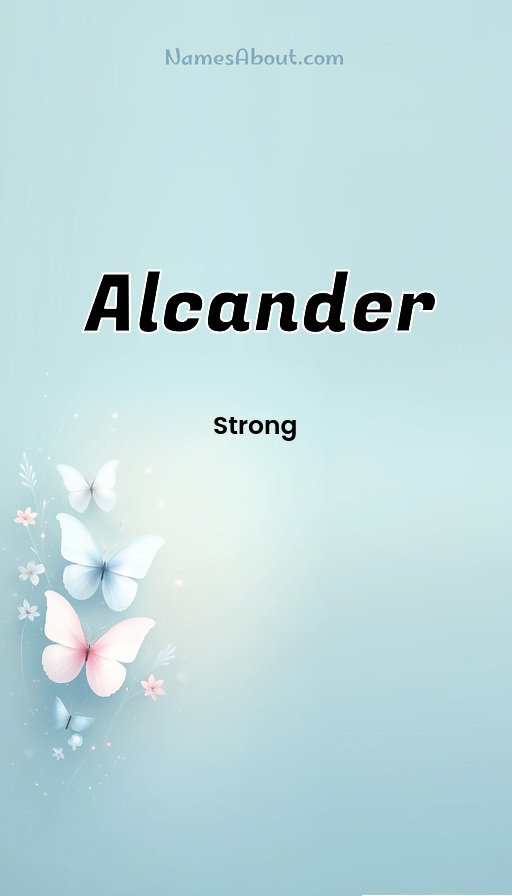Meaning of Alcander