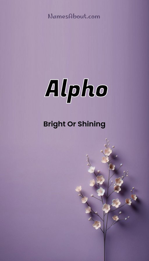 Meaning of Alpho