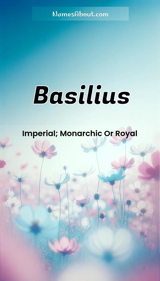 Meaning of Basilius
