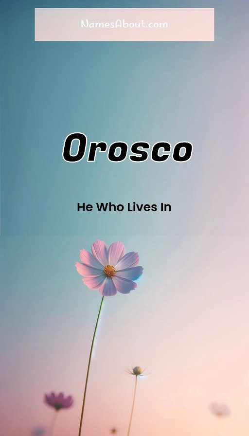 Meaning of Orosco