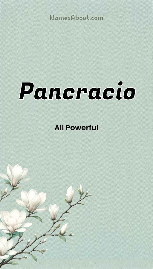 Meaning of Pancracio