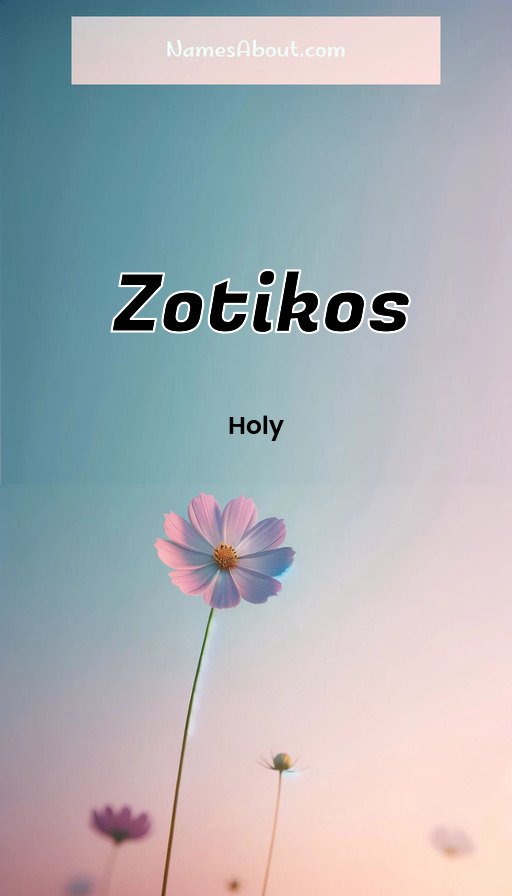Meaning of Zotikos