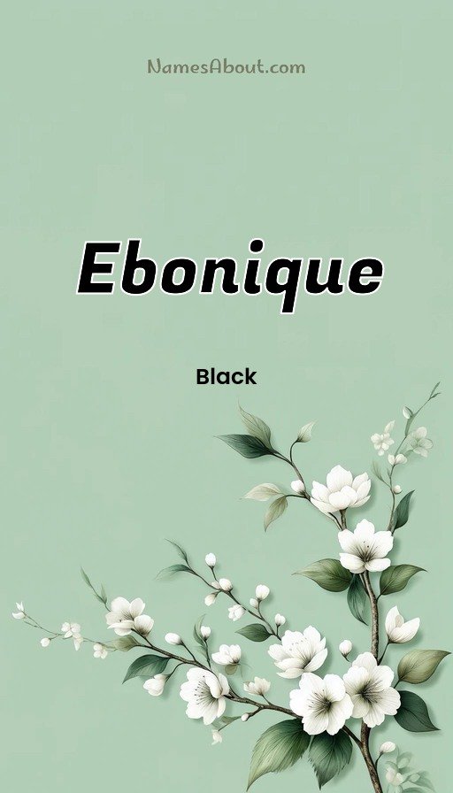 Meaning of Ebonique