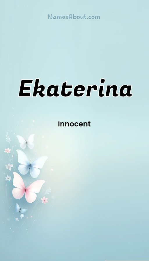 Meaning of Ekaterina