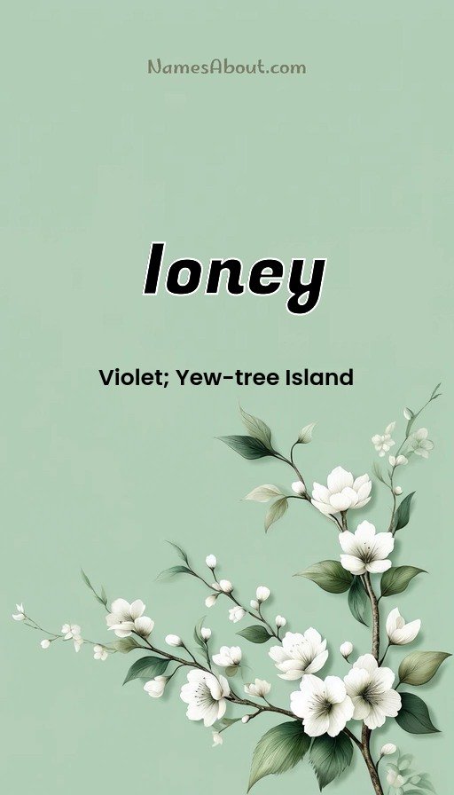 Meaning of Ioney
