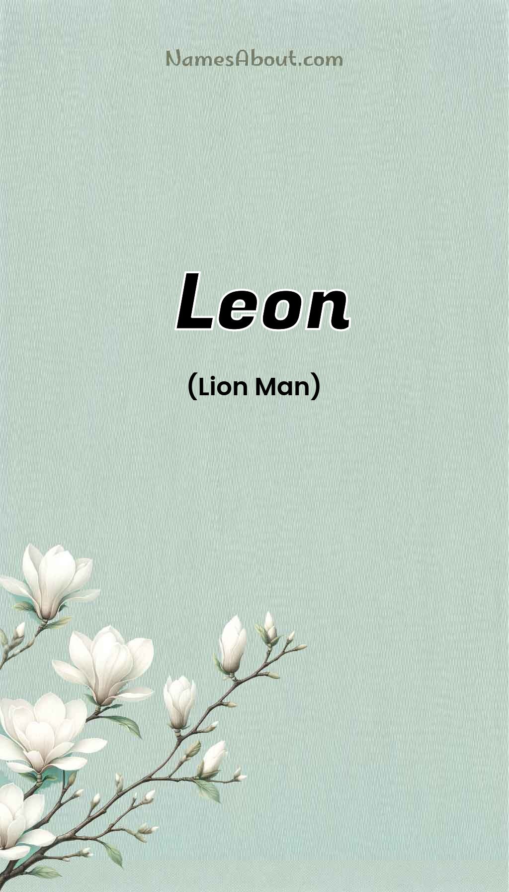 Leon name and meaning