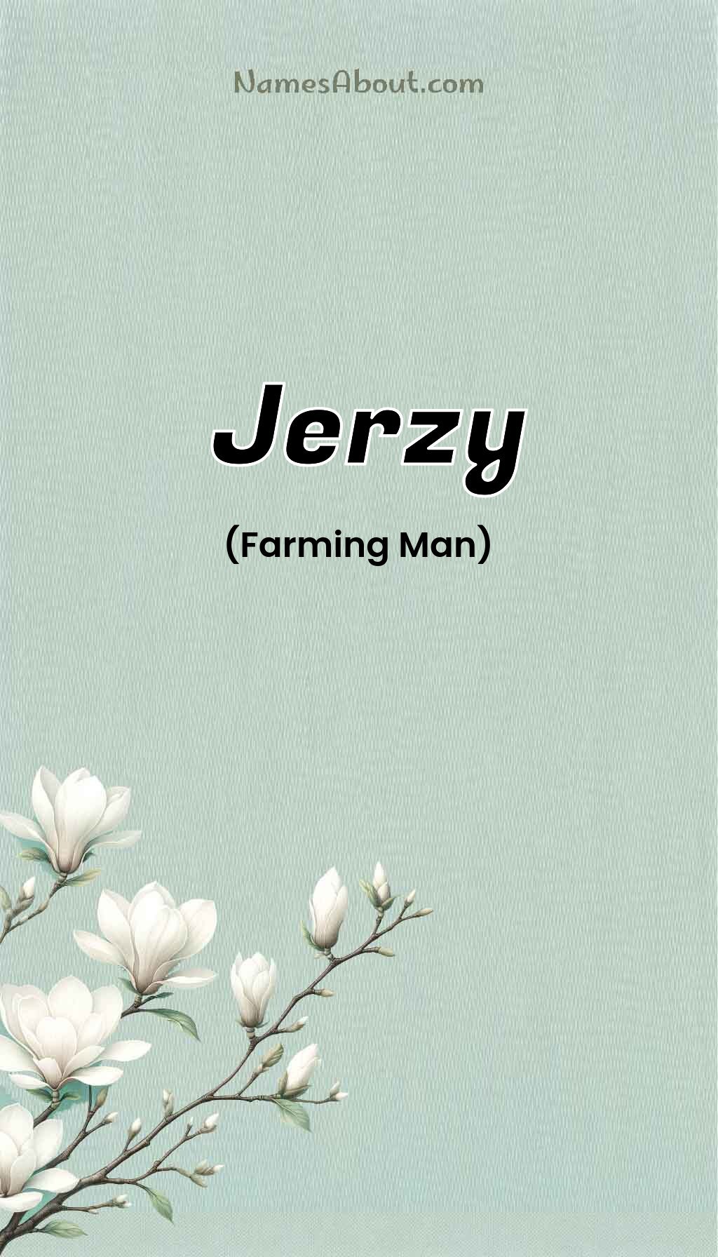 Jerzy name and meaning