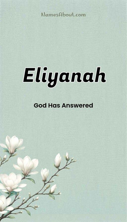 Meaning of Eliyanah