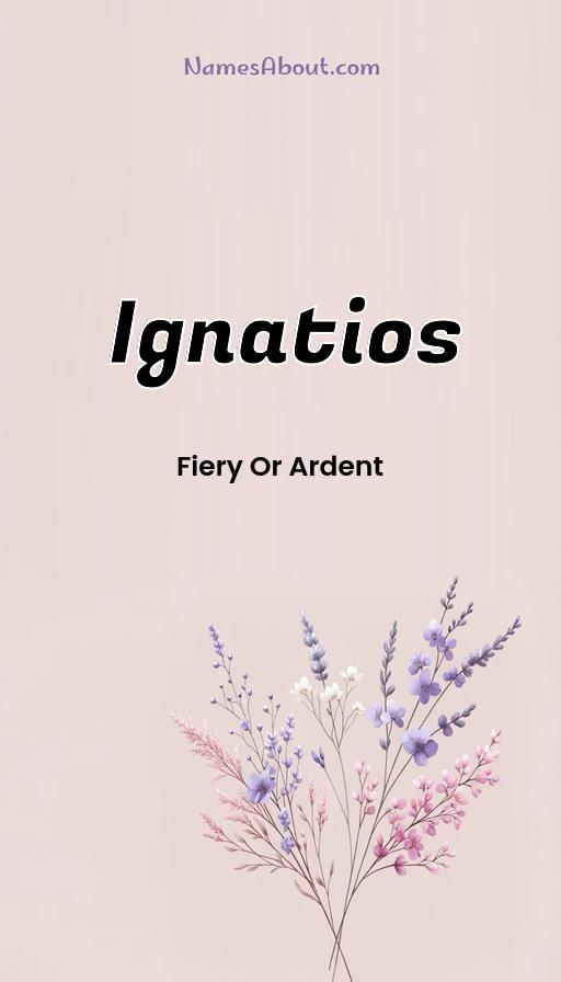 Meaning of Ignatios