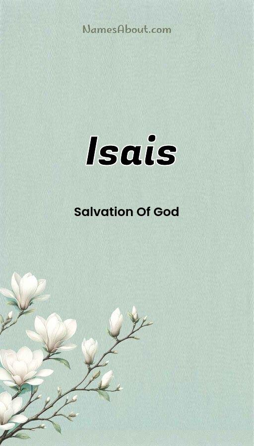 Isais name and meaning