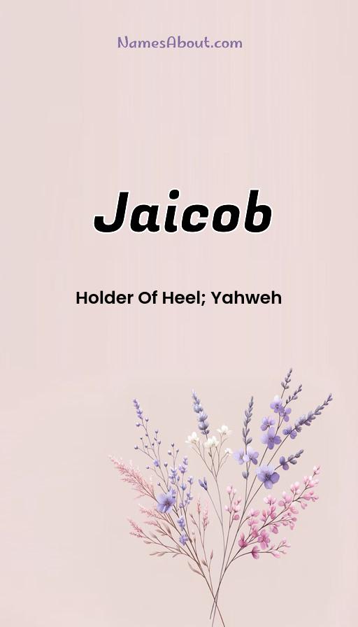 Jaicob name and meaning