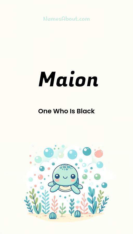 Maion name and meaning