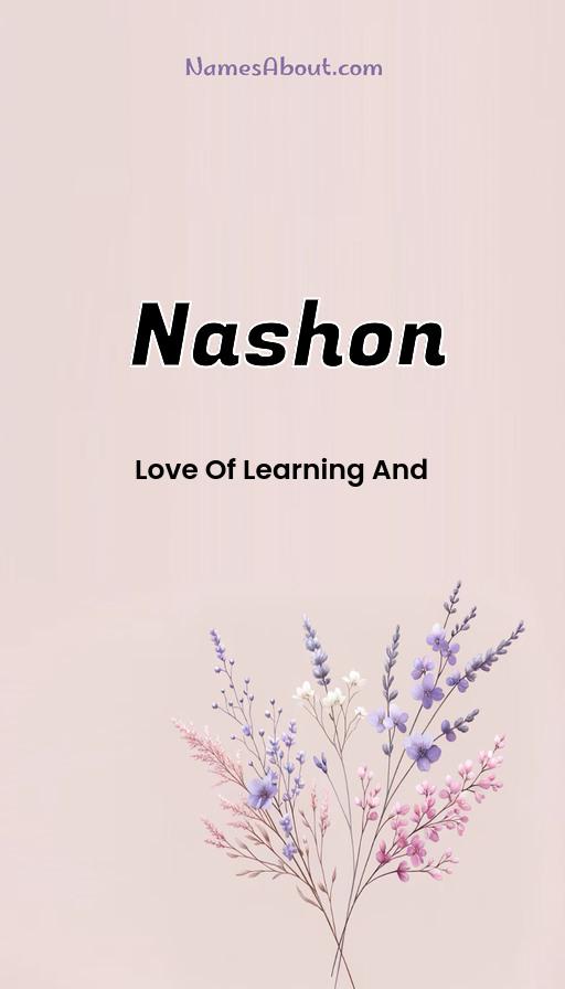 Nashon name and meaning